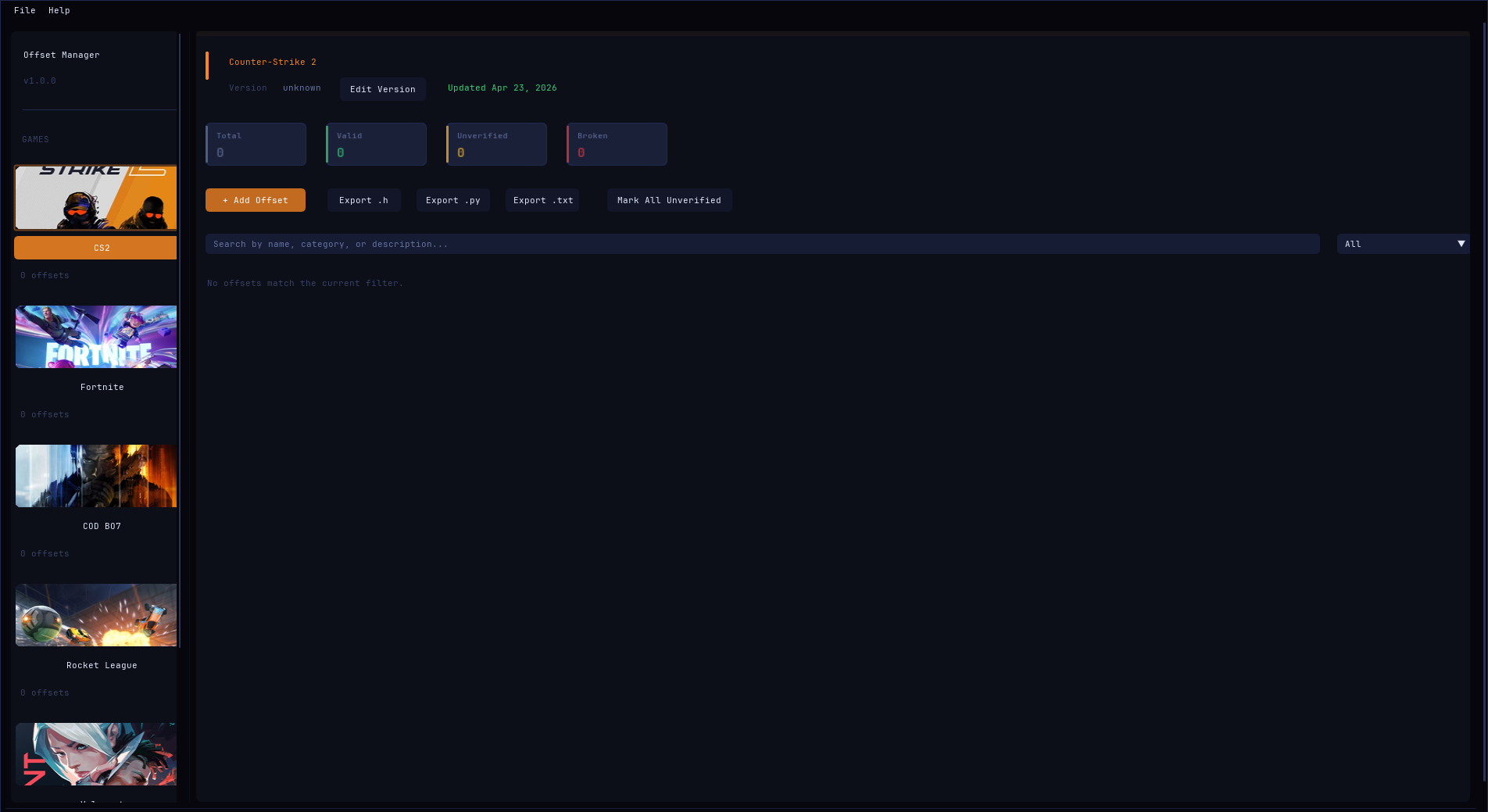 Offset Manager Preview